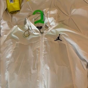 Pure white Jordan windbreaker